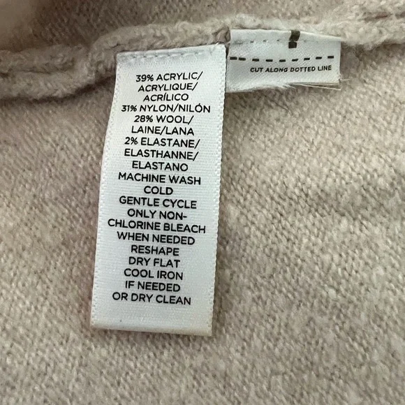 LOFT Sweater Short Sleeve in Palest Pink SZ M - Picture 6 of 7